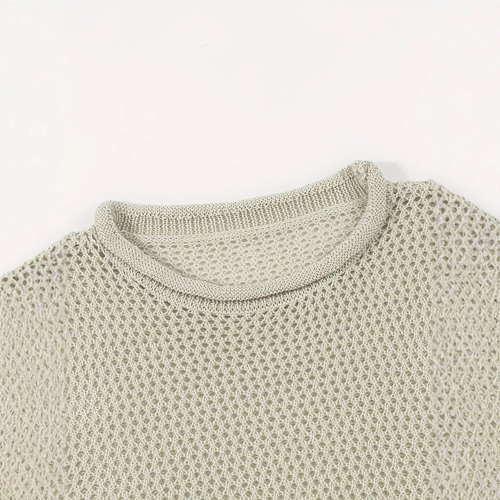 Herengilet zonder mouwen urban style opengewerkte stof - Elias