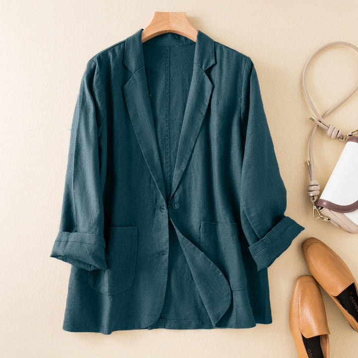 Licht linnen blazer - Amelie