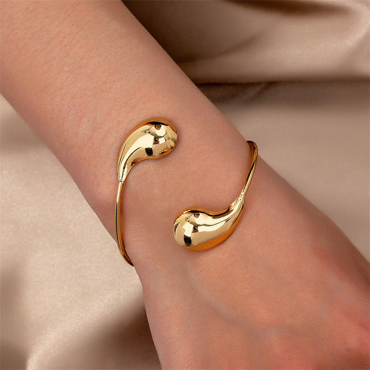 Minimalistische damesarmband met glinsterende druppel - Lunaria