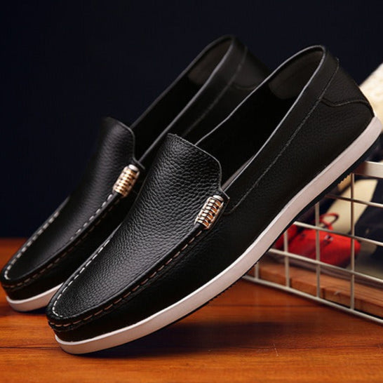 Heren mocassins van synthetisch leer met flexibele zool - Marcos