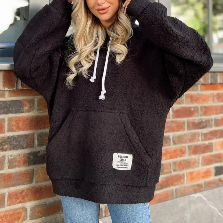 RACHEL - Modieuze pluche hoodie