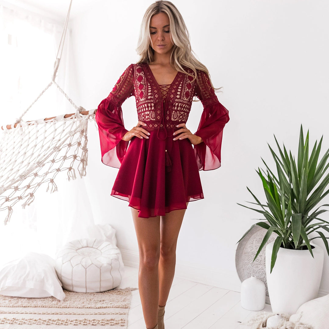 Karin - Trendy jurk met modieuze details