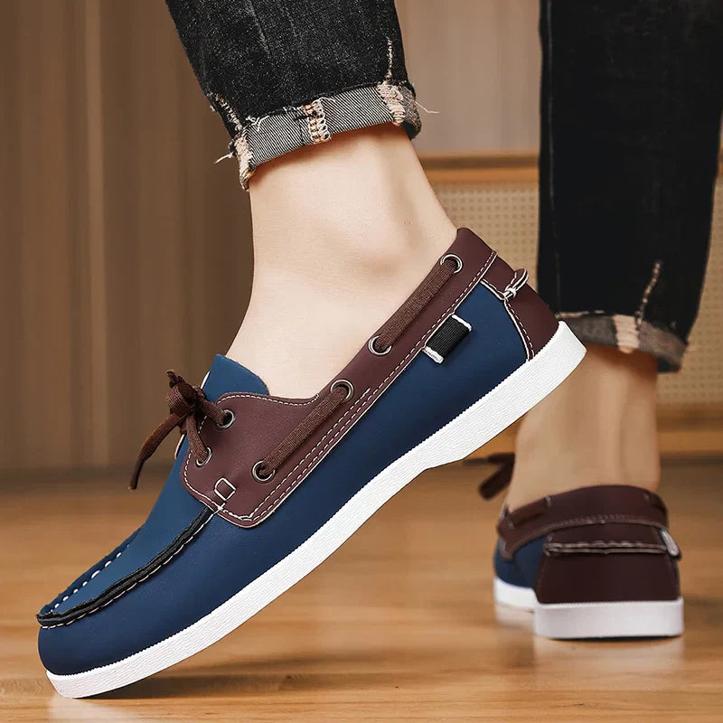 Leren bootschoen - Leno