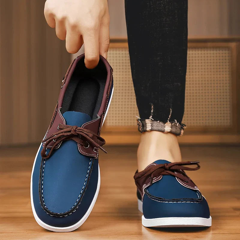 Leren bootschoen - Leno
