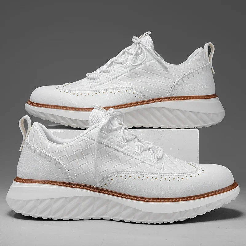 Leren gestikte schoenen - Efialtes
