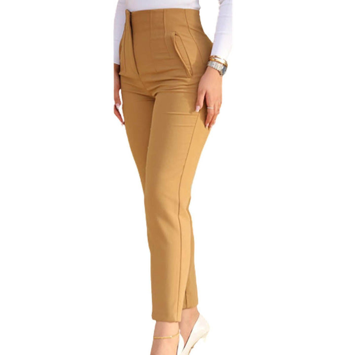 Allegra broek - damesbroek met hoge taille en slim-fit pasvorm voor een elegante look