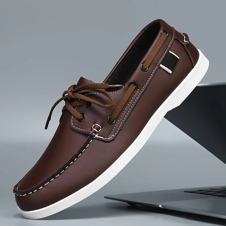 Leren bootschoen - Leno