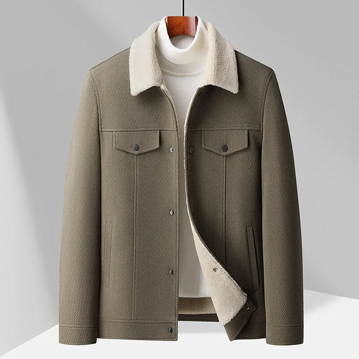 Heren fleece vest met kraag - Olivier