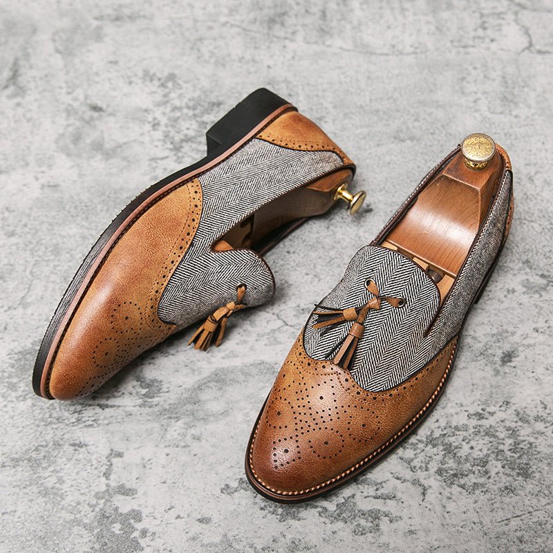 Elegante Italiaanse geklede schoenen Vermillon