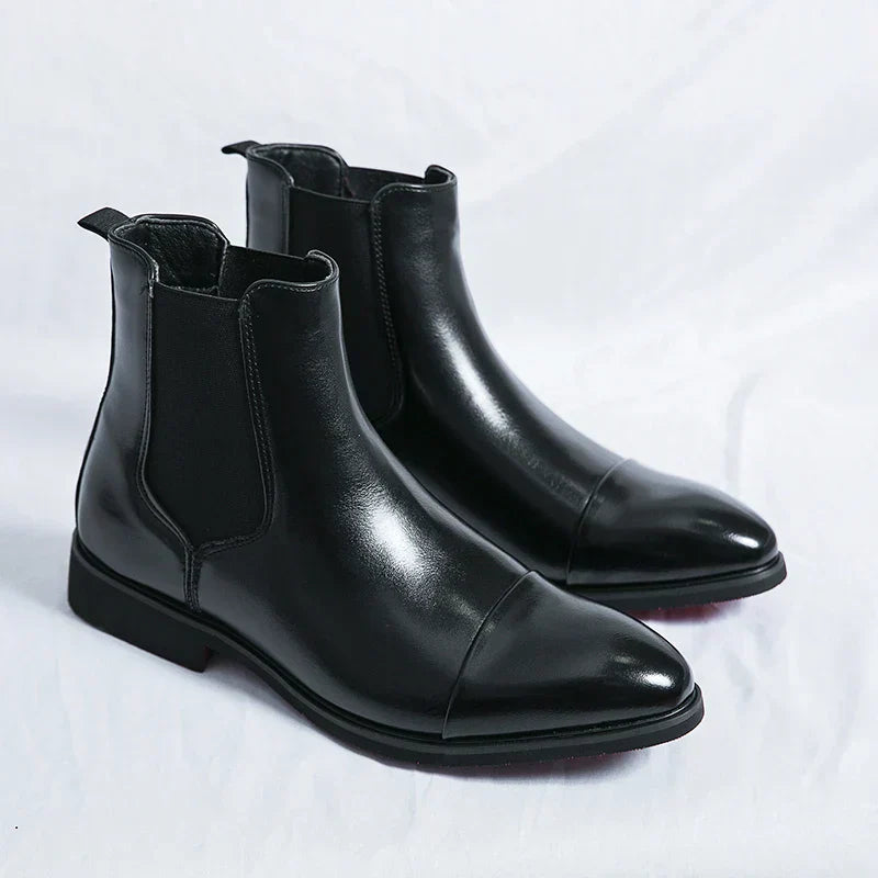 Hoogwaardige leren Chelsea boots voor heren