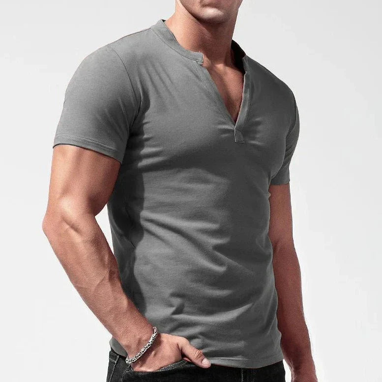 Recon - Henley Katoenen T-Shirt