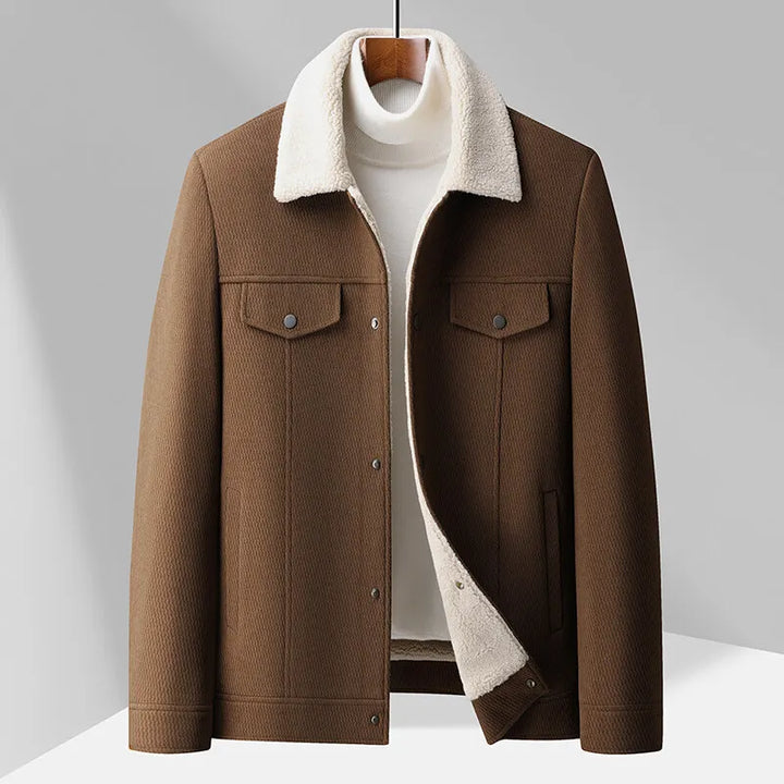 Heren fleece vest met kraag - Olivier