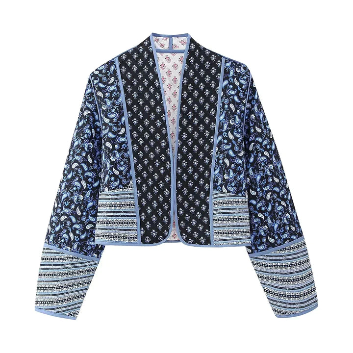 Elowen - Vintage gebloemd patchwork damesjack