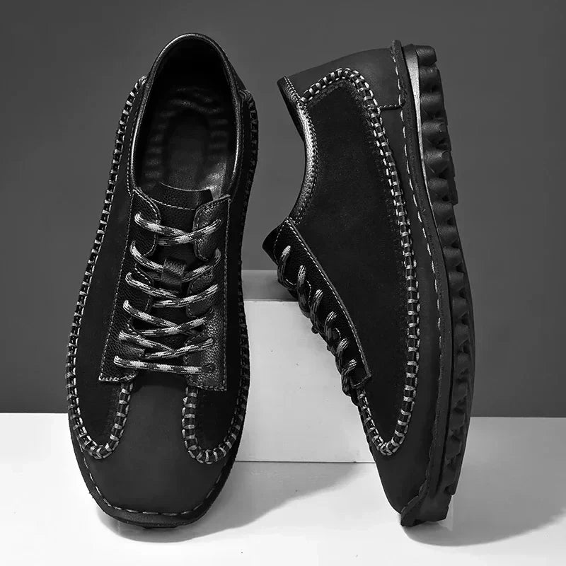 Gepatchte leren schoenen - Robert