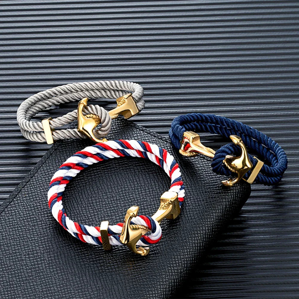 Anker Down Touw Armband