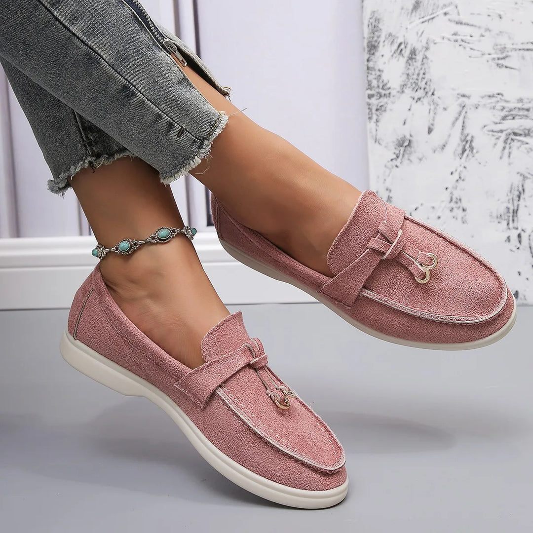 Suède loafer met kwastjes - Wendy