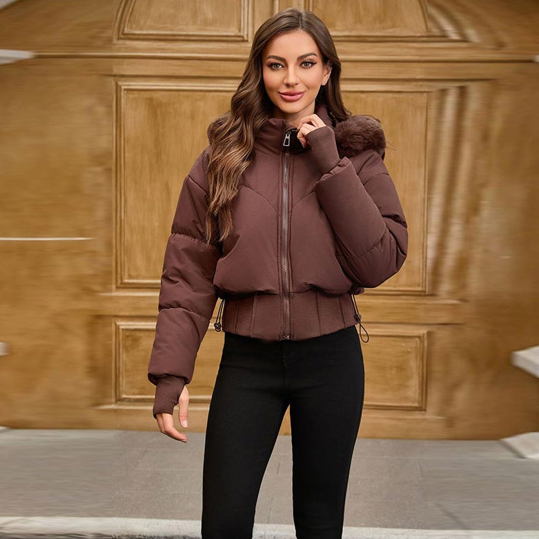 Kort damesjack met capuchon - Avenil