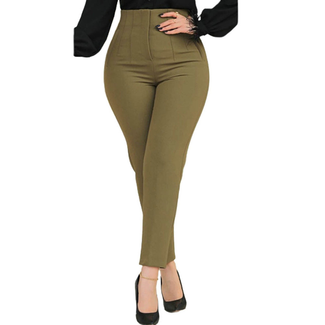 Allegra broek - damesbroek met hoge taille en slim-fit pasvorm voor een elegante look