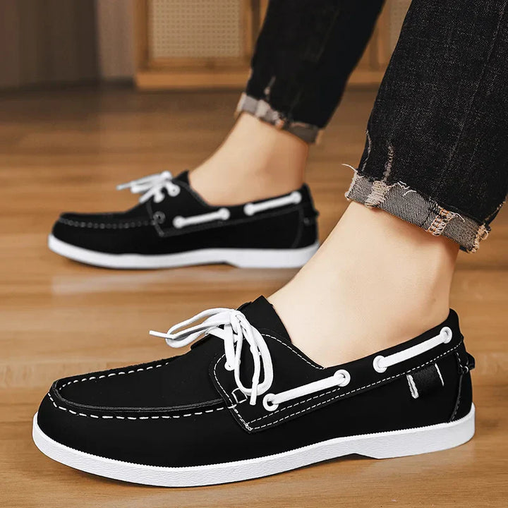 Leren bootschoen - Leno