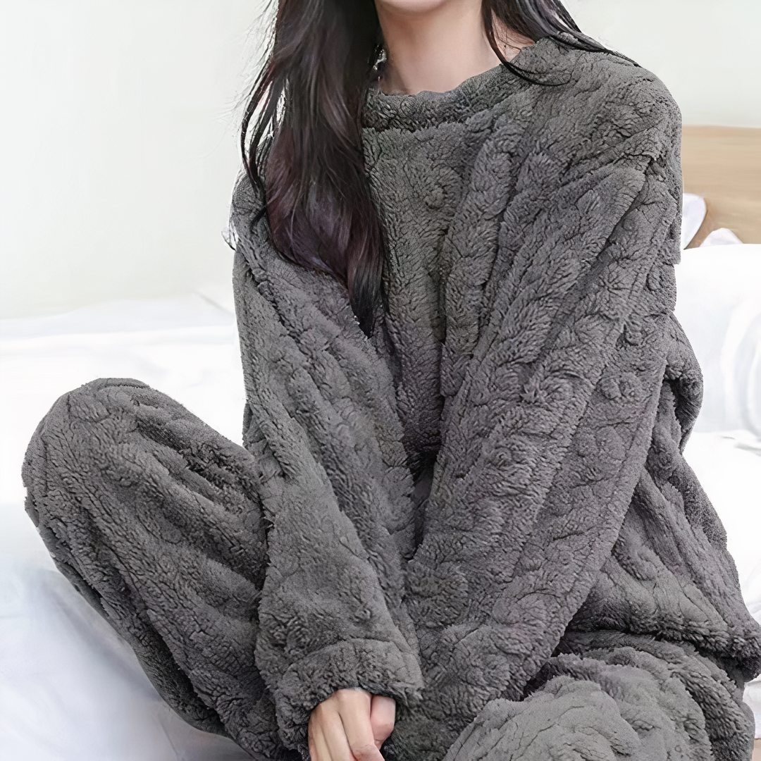 SYLVIA - pyjamaset van dik fluweel