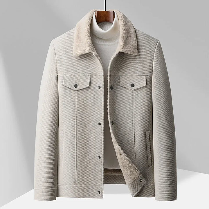 Heren fleece vest met kraag - Olivier