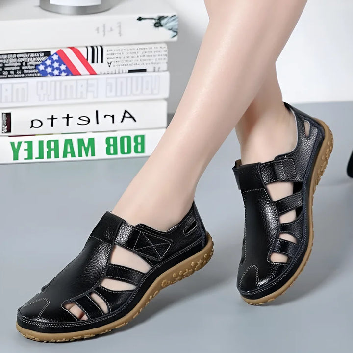 Salas - Vintage sandalen in echt leer