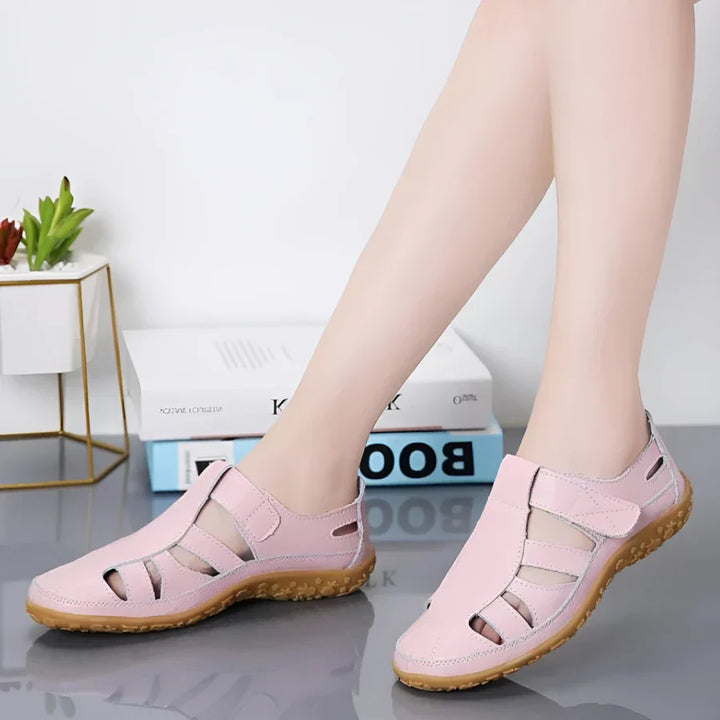 Salas - Vintage sandalen in echt leer