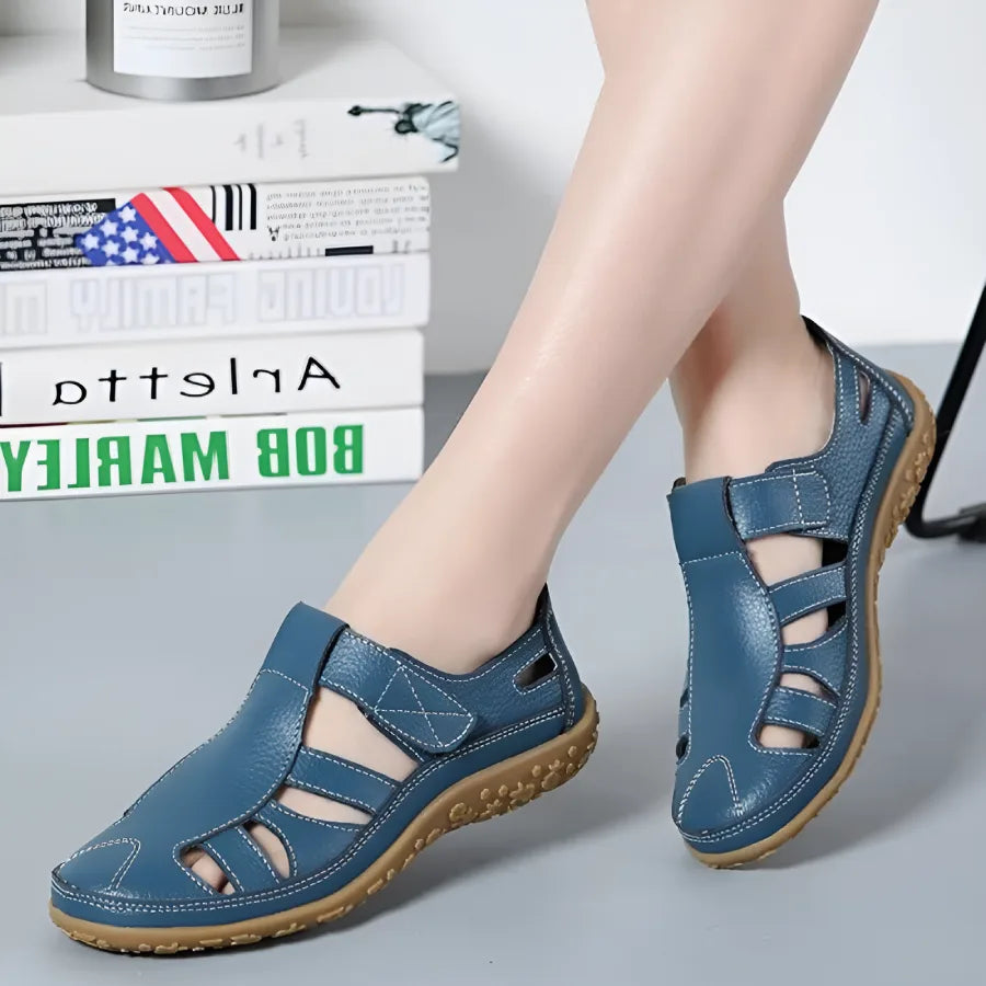 Salas - Vintage sandalen in echt leer