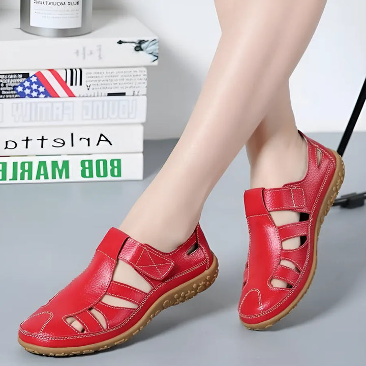 Salas - Vintage sandalen in echt leer