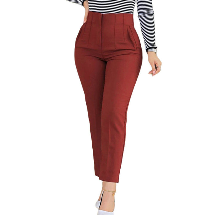 Allegra broek - damesbroek met hoge taille en slim-fit pasvorm voor een elegante look