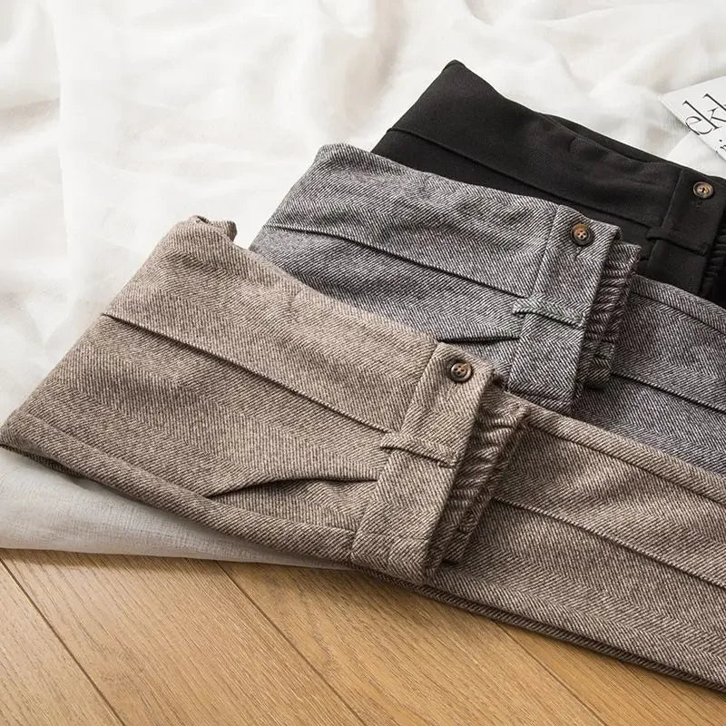 Wollen damesbroek met hoge taille - Selvia