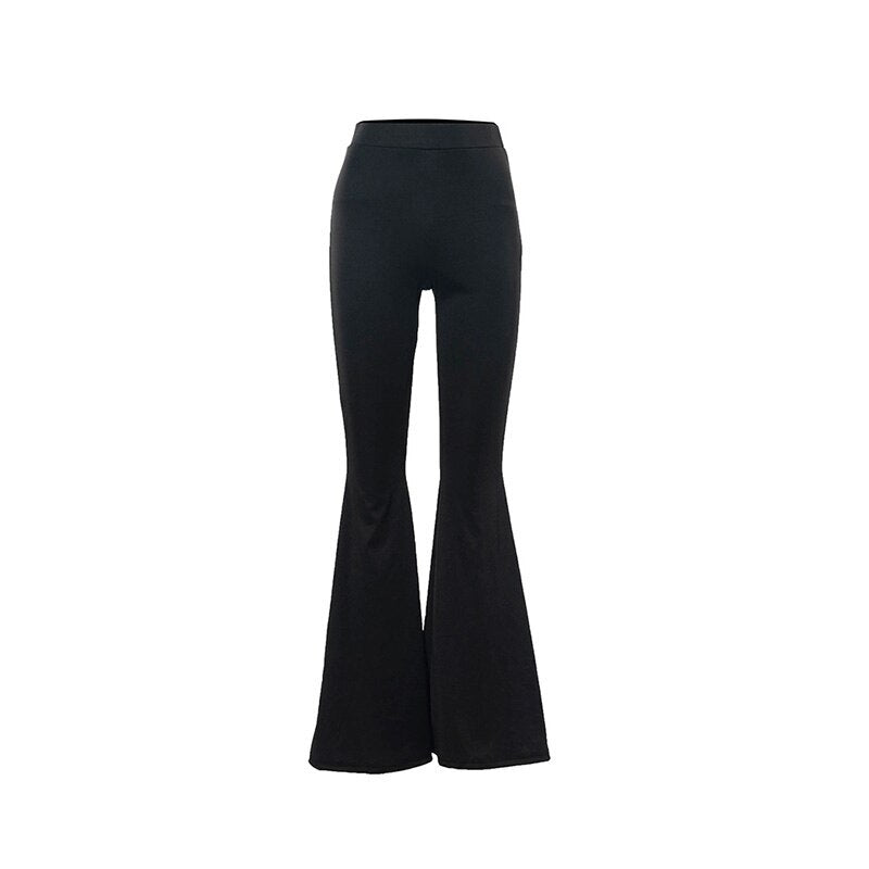 Fabia broek - Elegante flared damesbroek in tijdloos zwart voor stijlbewuste verschijningen