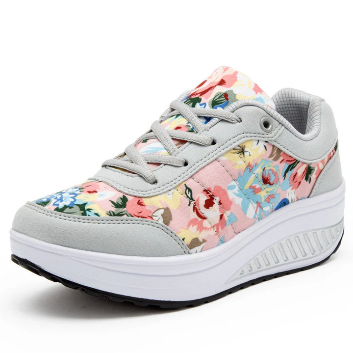 Luisa - Zomerse canvas schoenen met bloemenpatroon voor dames