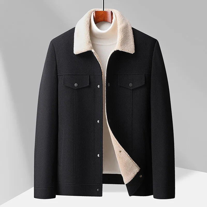Heren fleece vest met kraag - Olivier