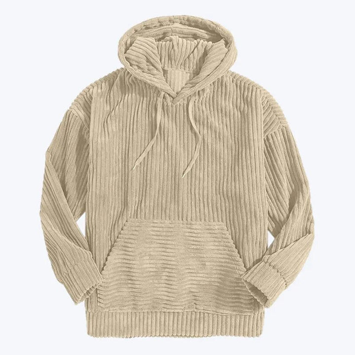 Luxe CorduVogue sweatshirt met capuchon