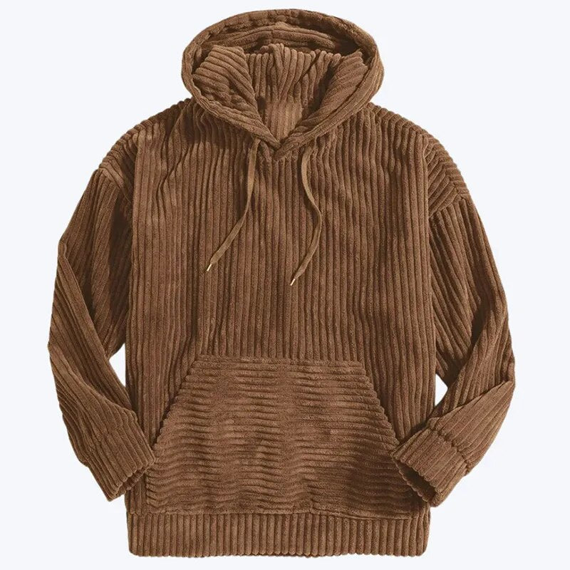 Luxe CorduVogue sweatshirt met capuchon