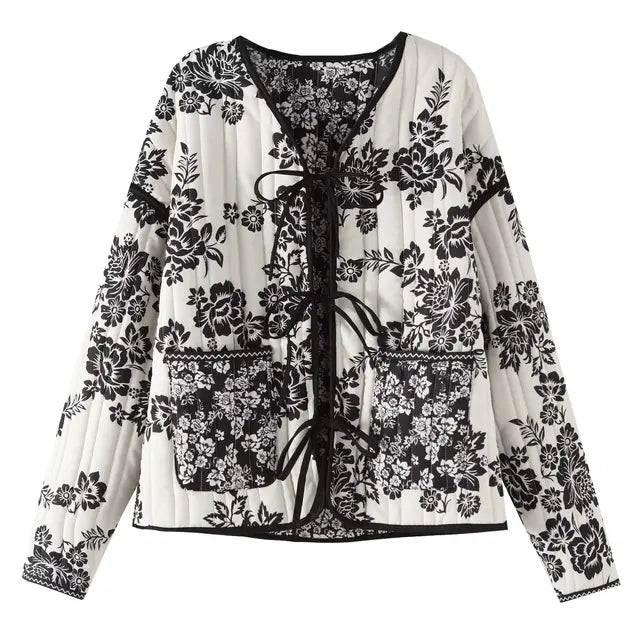 Elowen - Vintage gebloemd patchwork damesjack