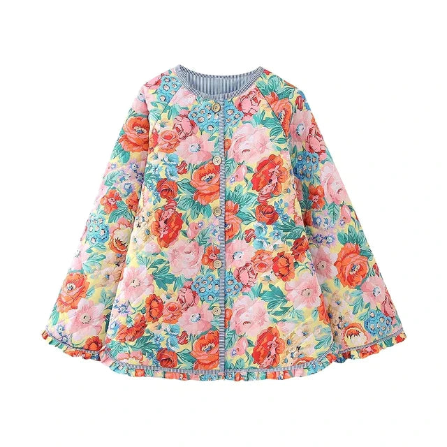 Brianna - Vintage bedrukte patchworkjas