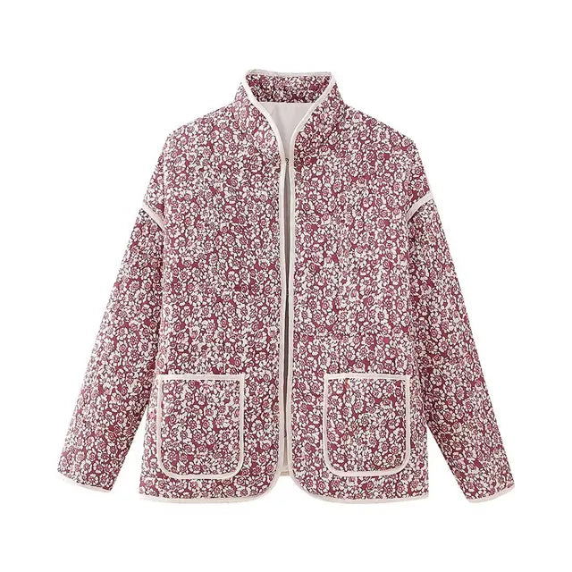 Brianna - Vintage bedrukte patchworkjas