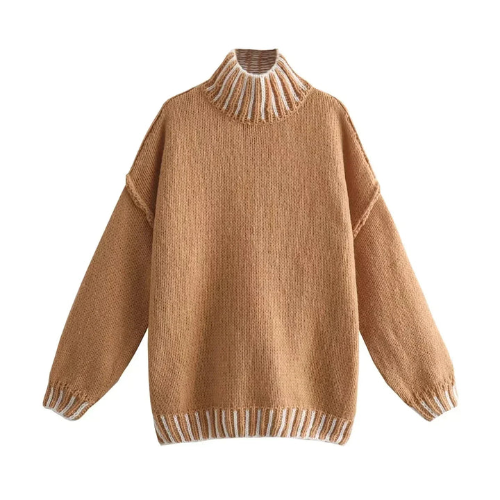 Karin - Vintage trui met hoge kraag