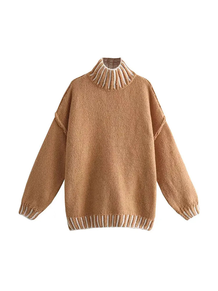 Karin - Vintage trui met hoge kraag