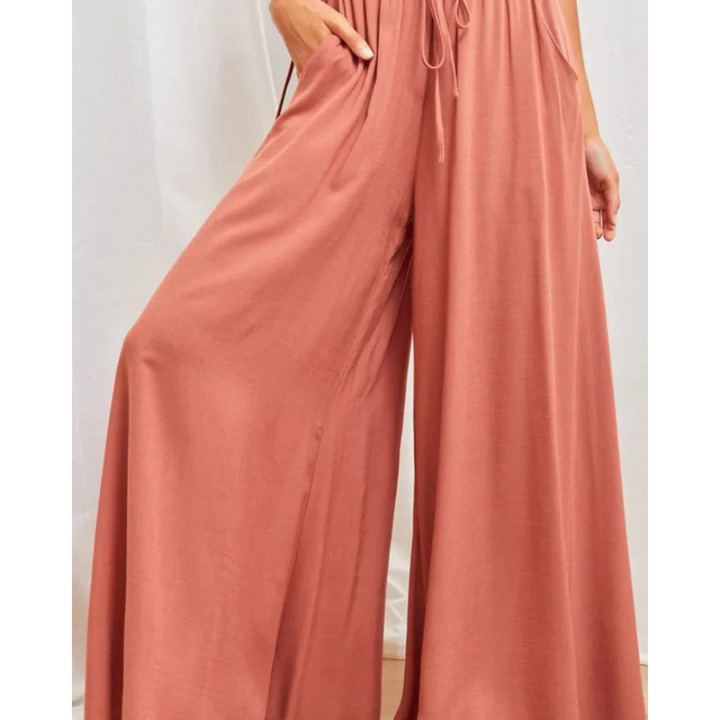 Losse broek met wijde pijpen voor dames - Zomer - Comfortabel