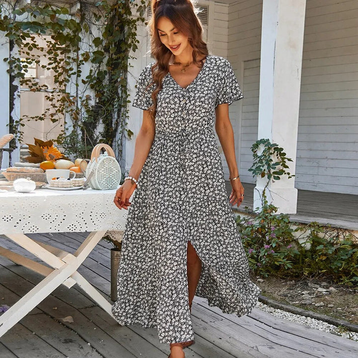 Sina - Bloemen maxi jurk