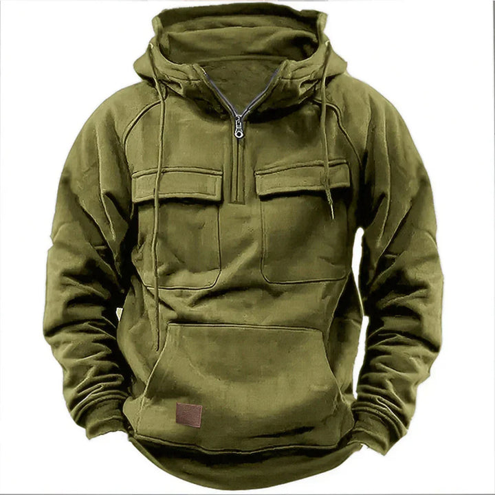 Kaiser - Warme hoodie met halve rits