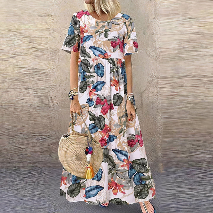 Lotte - levendige maxi jurk met bloemen voor een elegante look