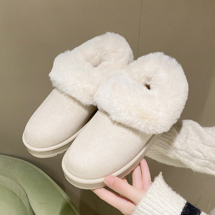 Gezellige damespantoffels met pluche binnenkant - Soreli