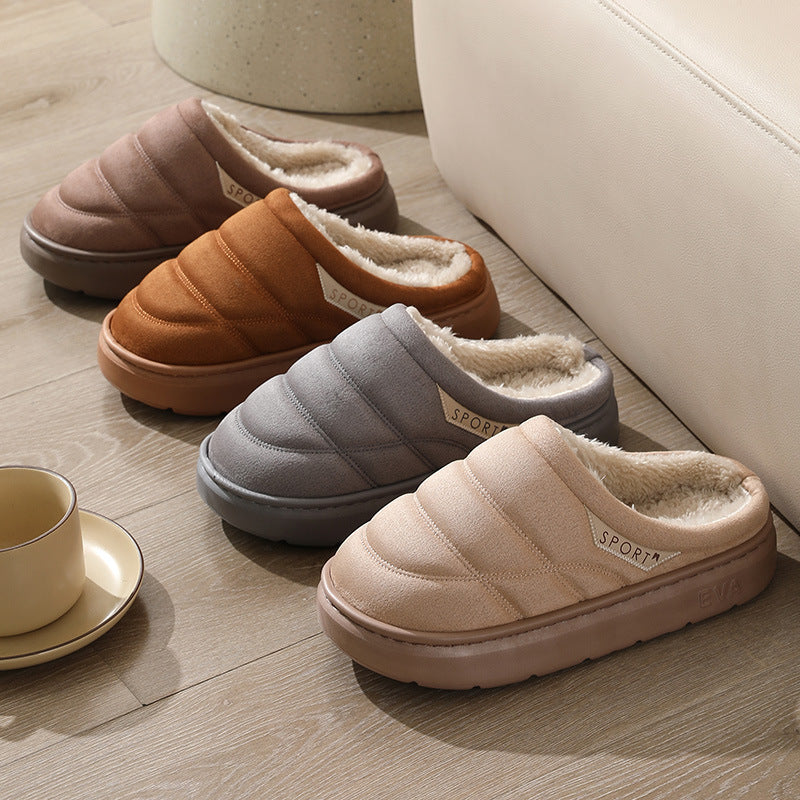 Unisex winterslippers pluche antislip warm - Nadir
