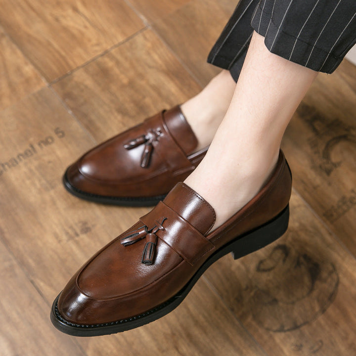 Heren mocassins leer kwastjes klassiek - Pifto