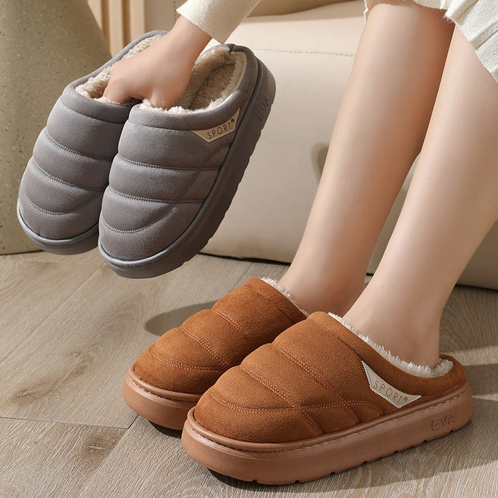 Unisex winterslippers pluche antislip warm - Nadir