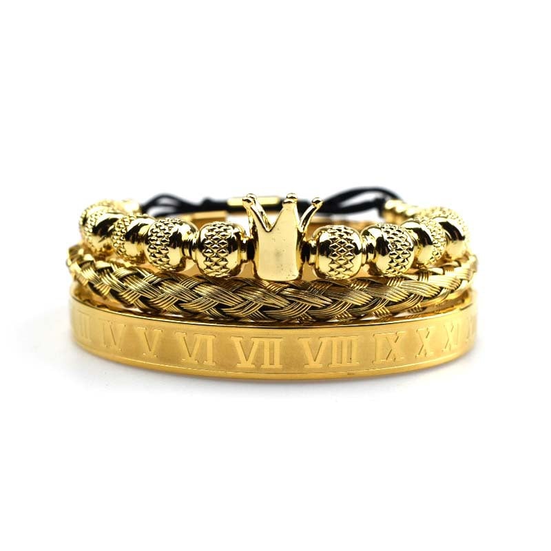 Herenarmband Keizerlijk kroonontwerp Romeinse stijl - Magnus